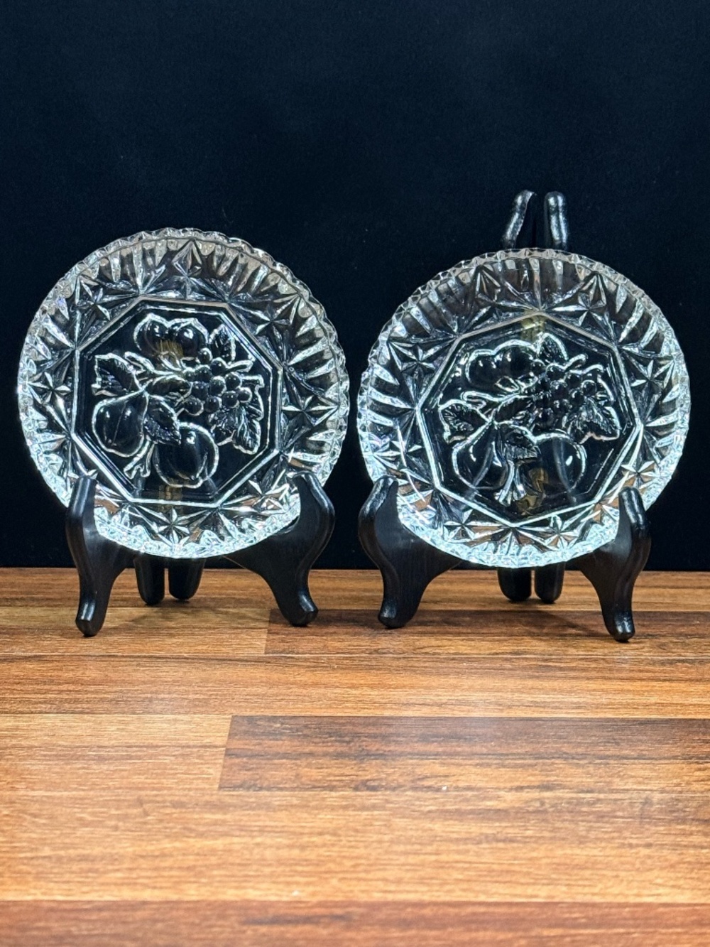 Federal Glass Fruit Trinket Dish/Bowl (Set of 2)